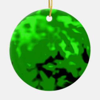 Dancing Ball Green Cyan Trans MUSEUM Zazzle Gifts Ceramic Ornament