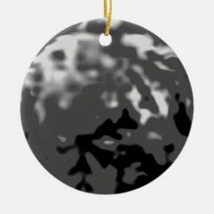 Dancing Ball Grey Red Trans MUSEUM Zazzle Gifts Ceramic Ornament