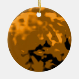 Dancing Ball Orange Silver Tra MUSEUM Zazzle Gifts Ceramic Ornament