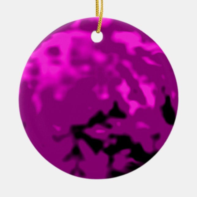 Dancing Ball Purple Cyan Trans MUSEUM Zazzle Gifts Ceramic Ornament (Front)