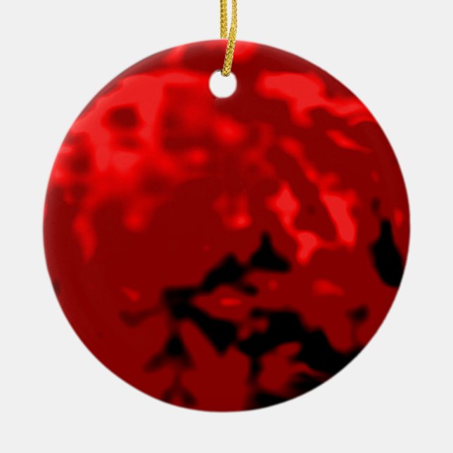 Dancing Ball Red Red Trans MUSEUM Zazzle Gifts Ceramic Ornament (Front)