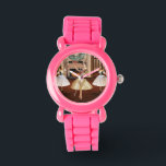 Dancing Ballerina and Nutcracker Watch<br><div class="desc">Beautiful dancing ballerina unique digital art wrist watch. This lovely ballet watch features dancing ballerinas and nutcrackers in a ballroom digital artwork. A beautiful watch for a ballerina, or anyone who loves ballet, dance, performing arts and nutcrackers too! This design is available in our shop on many wonderful items! For...</div>