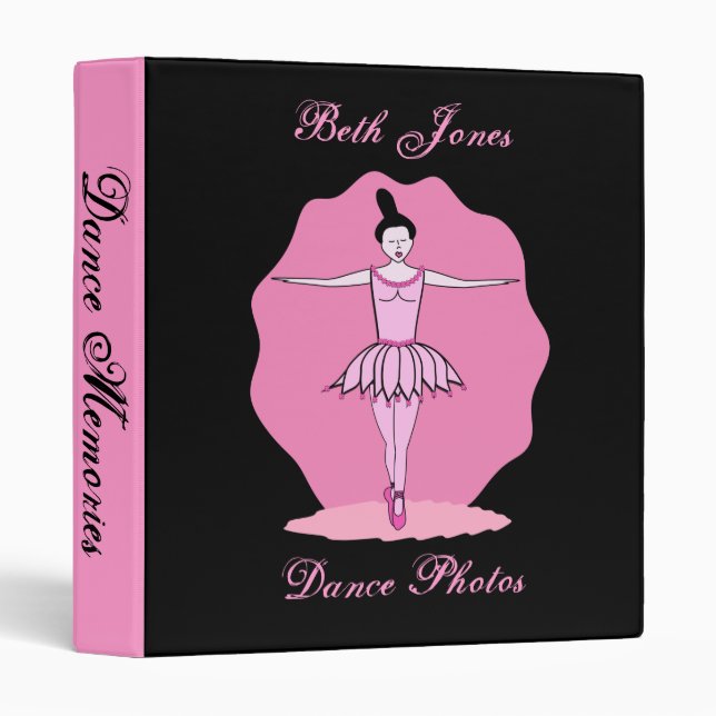 Dancing Ballerina Binder (Front/Spine)
