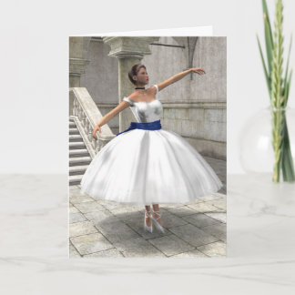 Dancing Ballerina Birthday Card