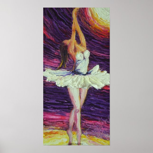 Dancing Ballerina Fine Art Poster (Front)