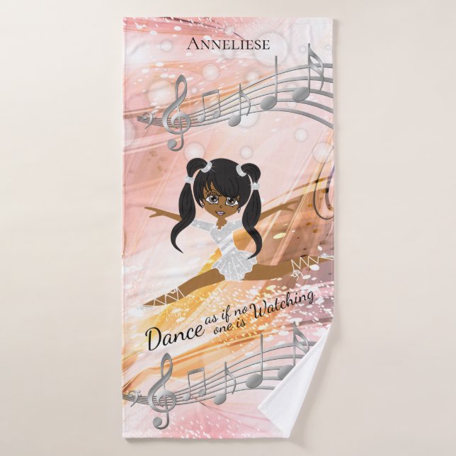 Dancing Ballerina Girl - Dance Bath Towel Set (Bath Towel)