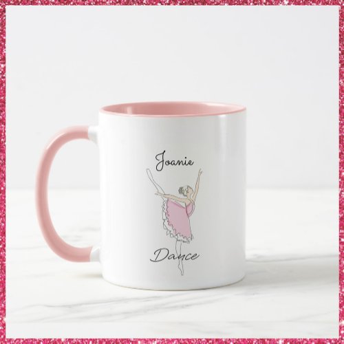 Dancing Ballerina in Pink Tutu Mug