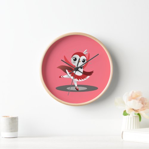 Dancing Ballerina Penguin Clock