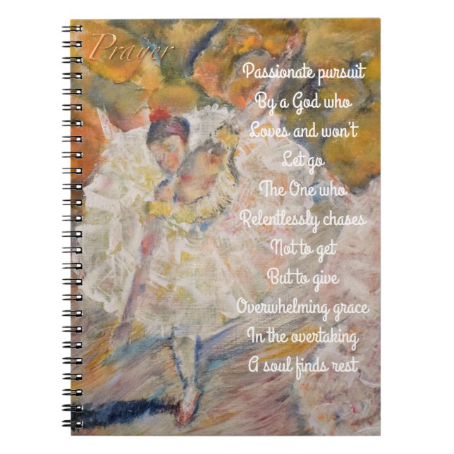 Dancing Ballerina prayer journal (Front)