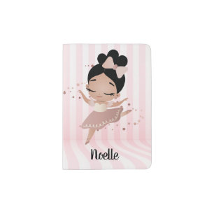Dancing Ballerina with Bow in her Hair Passport Holder