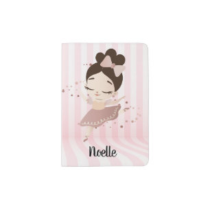 Dancing Ballerina with Bow in her Hair Passport Holder