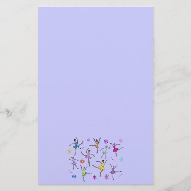 Dancing Ballerinas Stationery (Front)