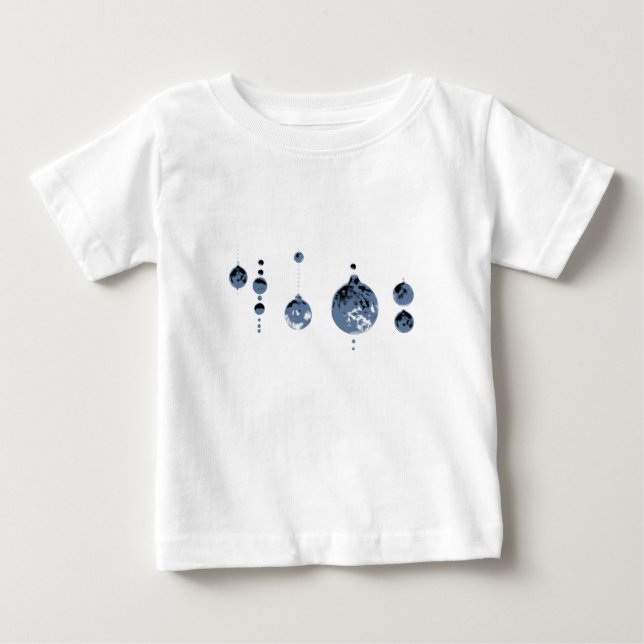 Dancing Balls Grey 2 Transp MUSEUM Zazzle Gifts Baby T-Shirt (Front)