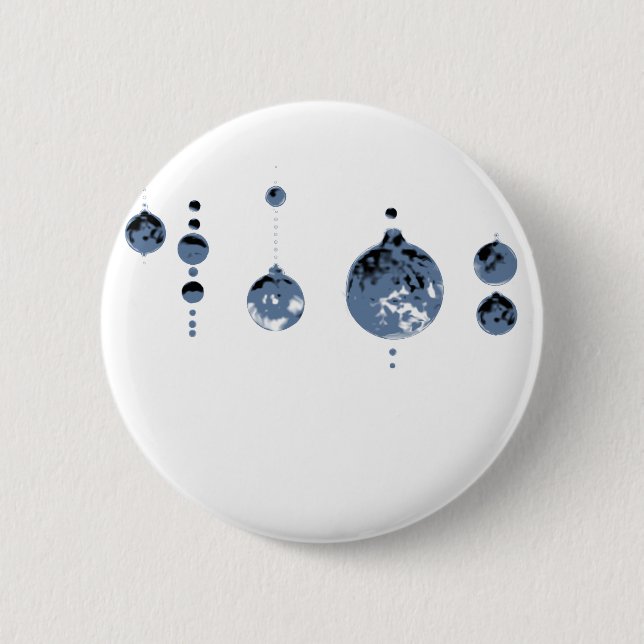 Dancing Balls Grey 2 Transp MUSEUM Zazzle Gifts Button (Front)
