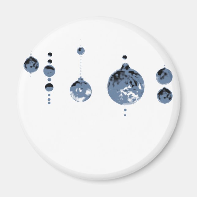 Dancing Balls Grey 2 Transp MUSEUM Zazzle Gifts Magnet (Front)