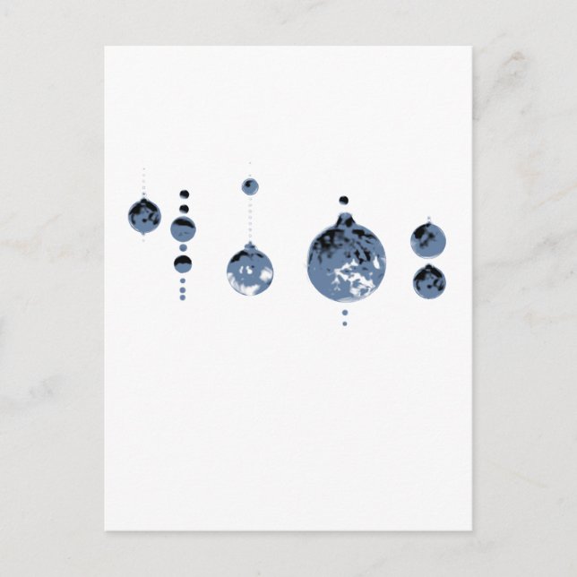 Dancing Balls Grey 2 Transp MUSEUM Zazzle Gifts Postcard (Front)