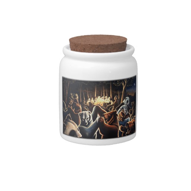 Dancing Bear Candy Jar Celebration Bears Gifts (Front)