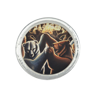 Dancing Bear Ring Wildlife Art Bear Jewelry Ring