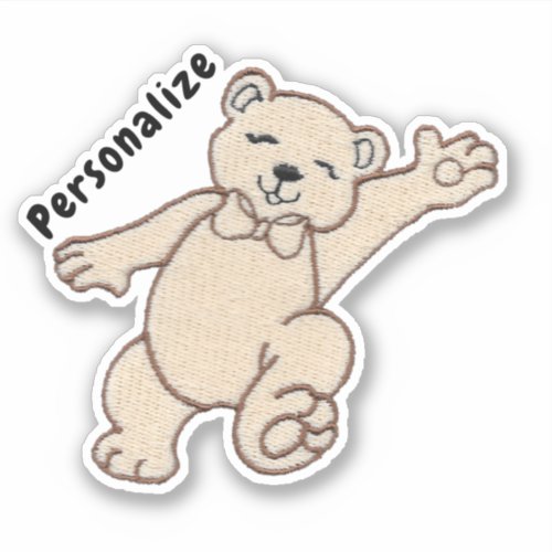 Dancing Bear Sticker