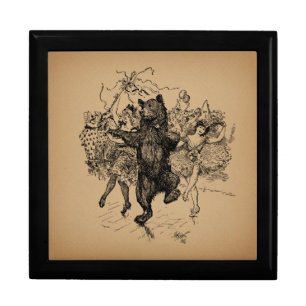 Dancing Bear Vintage Circus Art Gift Box
