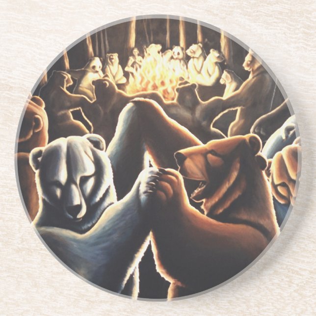 Dancing Bears Art Coasters Party Animals Coaster (Front)