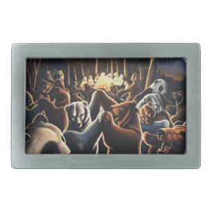 Dancing Bears Belt Buckle Bear Party Buckles