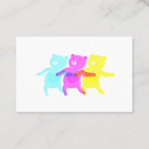 Dancing bears business card