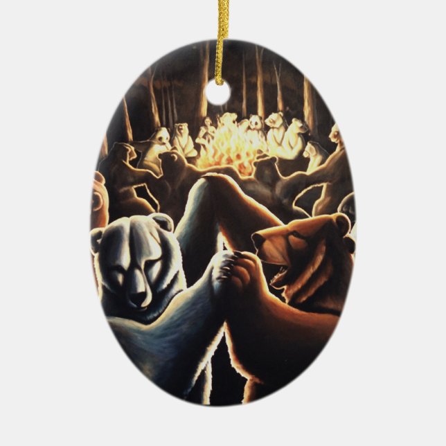 Dancing Bears Ornament Multicultural Love Gifts (Front)