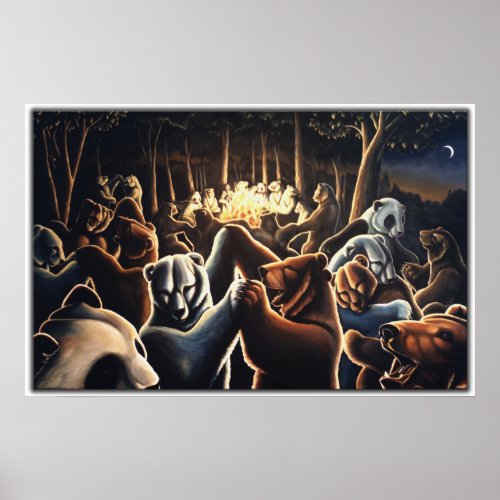 Dancing Bears Painting Prints Bear Art Posters