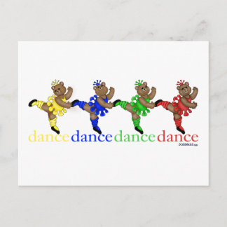 Dancing Bears Postcard