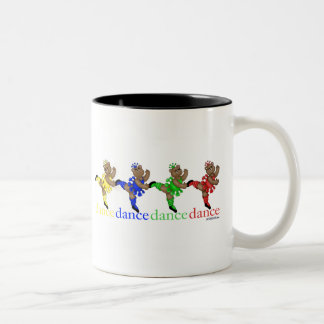 Dancing Bears Two-Tone Coffee Mug