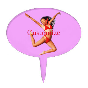 Dancing Bikini Model Thunder_Cove Cake Topper