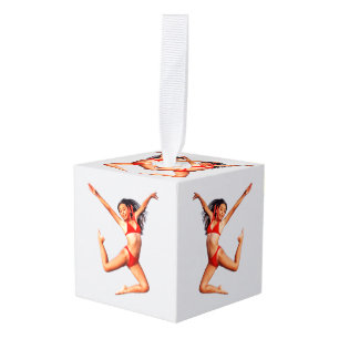 Dancing Bikini Model Thunder_Cove Cube Ornament