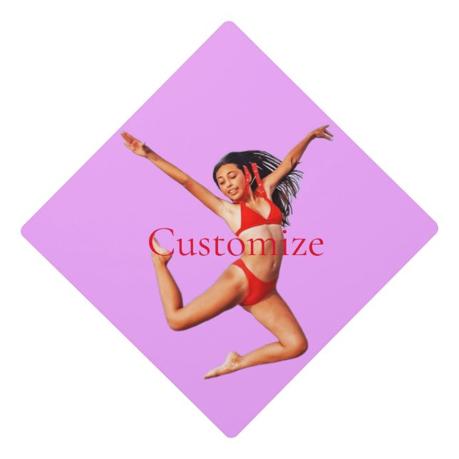 Dancing Bikini Model Thunder_Cove Graduation Cap Topper (Front)