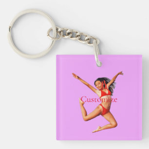 Dancing Bikini Model Thunder_Cove Keychain