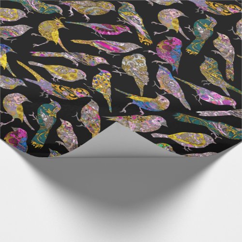 Dancing Birds at knight24  Pattern Glossy Wrapping Paper