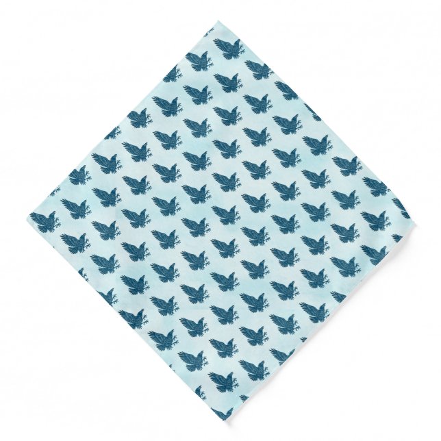 Dancing Blue Raven Bandana (Front)