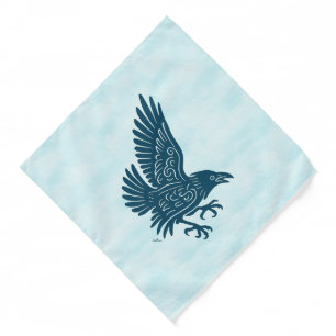 Dancing Blue Raven Bandana