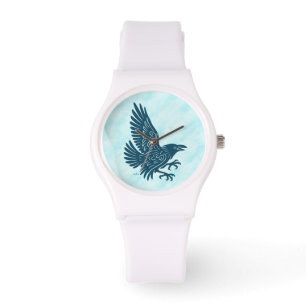 Dancing Blue Raven Watch