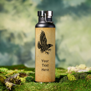 Dancing Blue Raven Water Bottle
