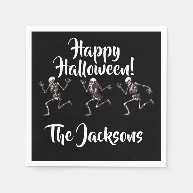 Dancing Bones Napkins (Front)