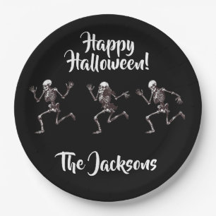 Dancing Bones Paper Plates