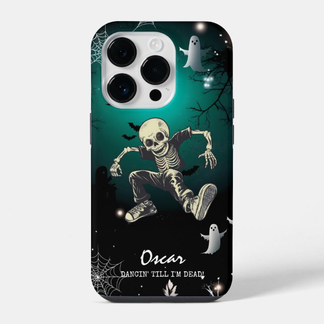 Dancing Bones - Year-Round Spooky Vibes Iphone Case (Back)