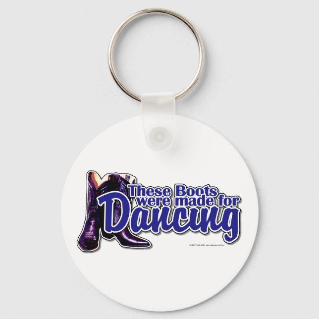 Dancing Boots Keychain (Front)