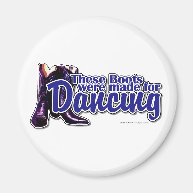 Dancing Boots Magnet (Front)