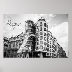 Dancing Building in Prague Poster