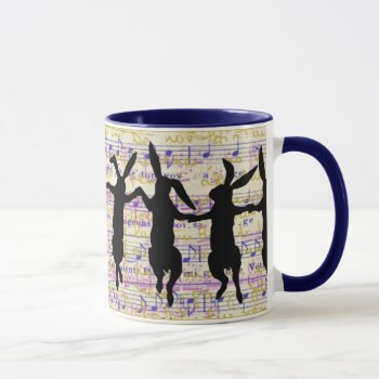 Dancing Bunnies Coffee Mug by kathysprettythings at Zazzle