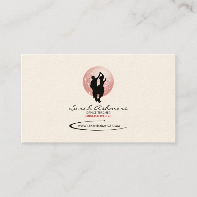 Dancing Business Card (Front)