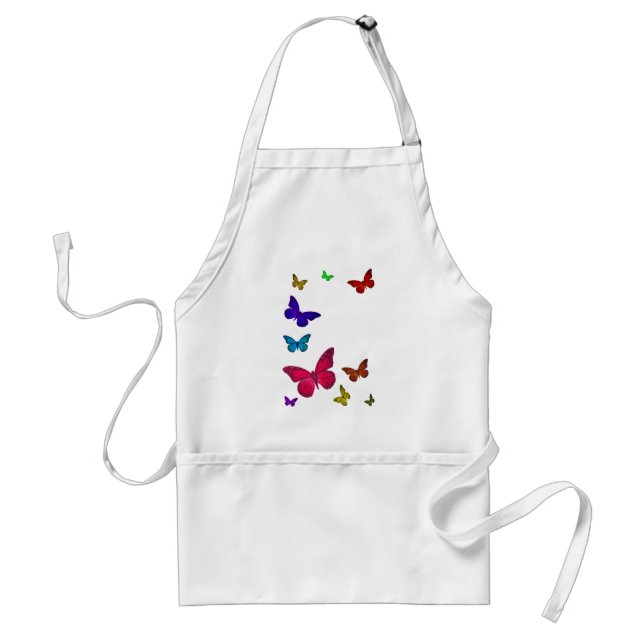Dancing Butterflies Adult Apron (Front)
