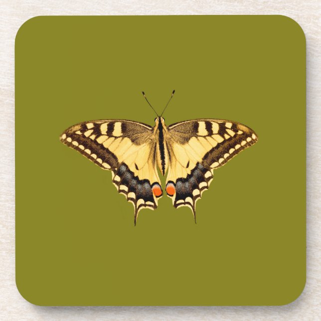 Dancing Butterfly Beverage Coaster (Front)